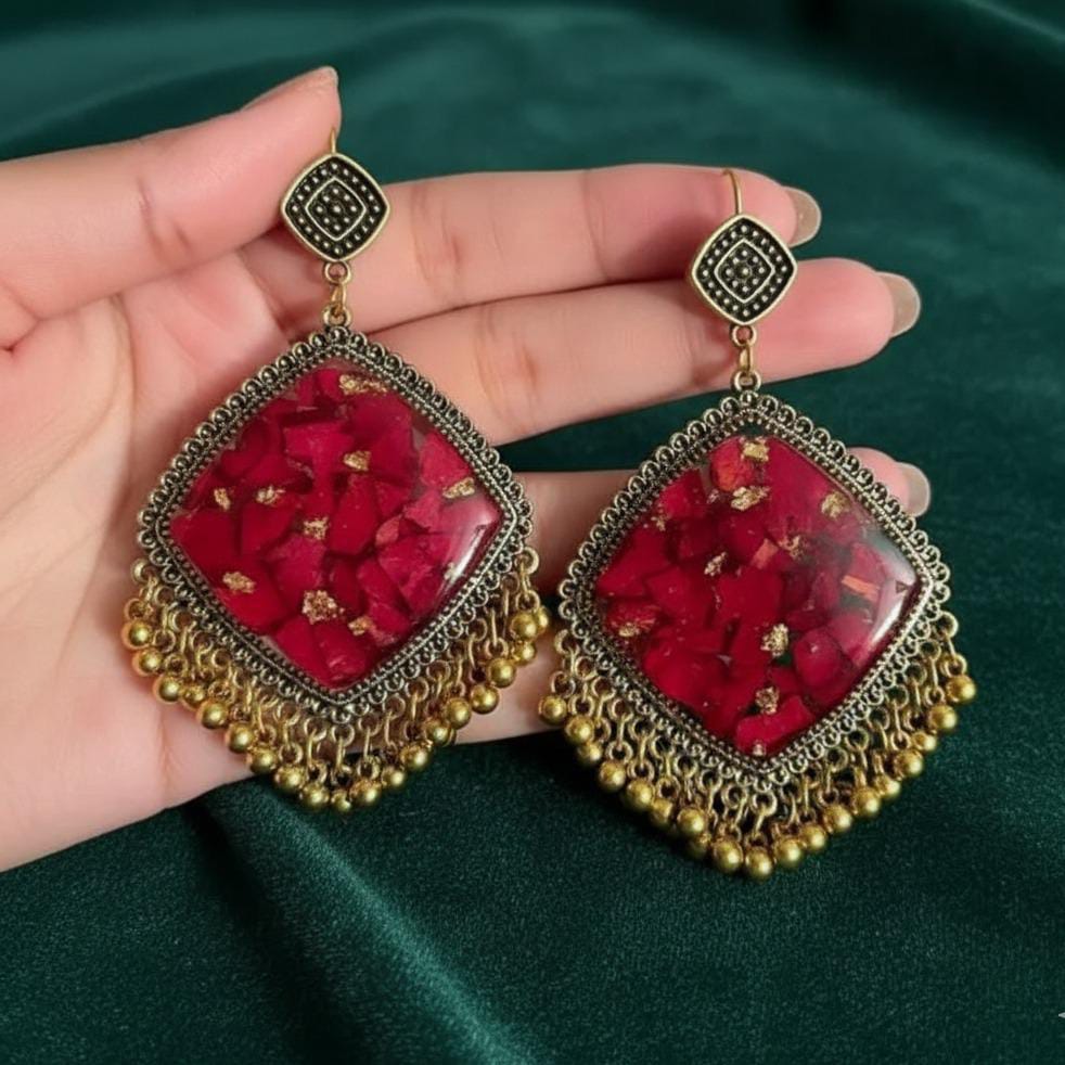 resin jhumkas