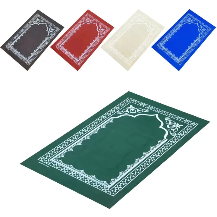 Large Size Muslim Foldable Portable prayer Mat for travelling, Portable Travel Prayer Pocket Mat - Musallah - Sajjadah - Janimaz - Janamaz - Jaenamaz - safri janamaz- Islamic - Multi Color