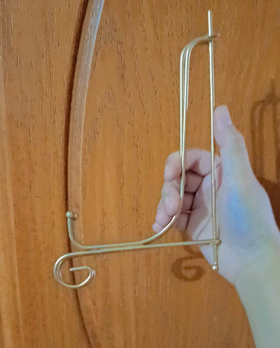 Metal Hoop Stand For Resin Plates Golden/Silver