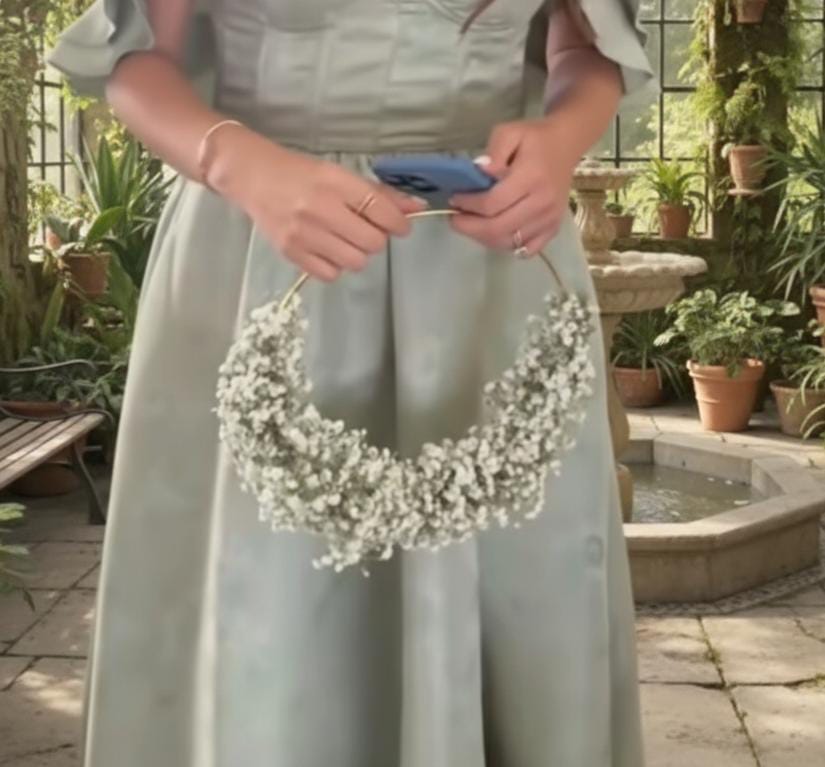 Bride's Maid Floral Bag For Wedding/Bridal Shower