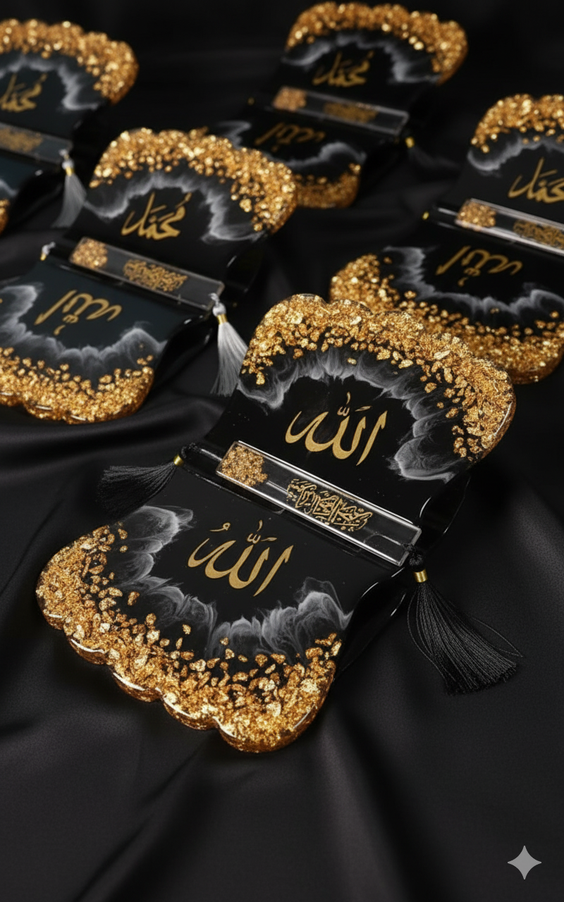 Resin Quran Rehal multi color, shiny elegant resin