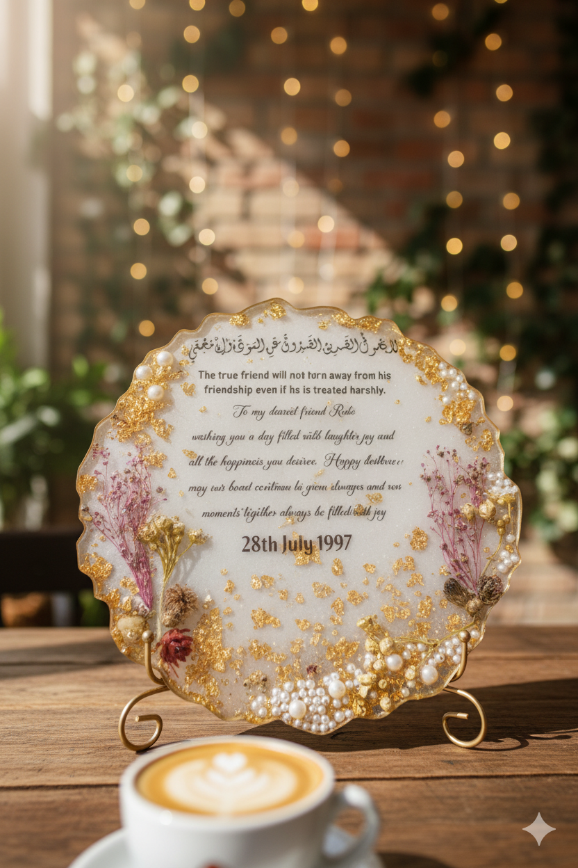 Perfect Gift For Your Best Friend Resin Anniversary/Birthday Photo Frame