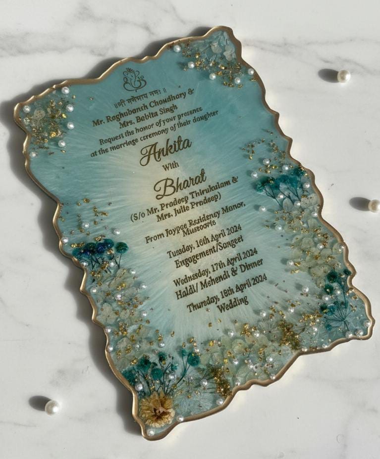 Rectangular Resin Nikkah/Anniversary/Birthday Frame