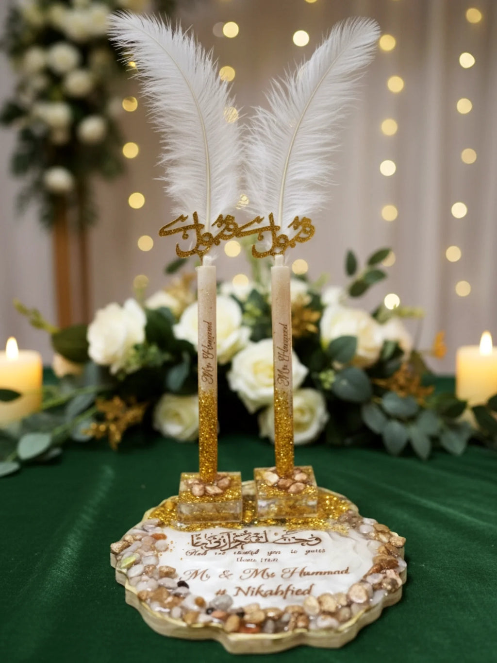 Resin nikkah pen, nikkah pen holders 