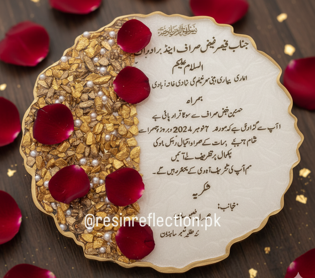 Nikkah Invitation Frame, invites 