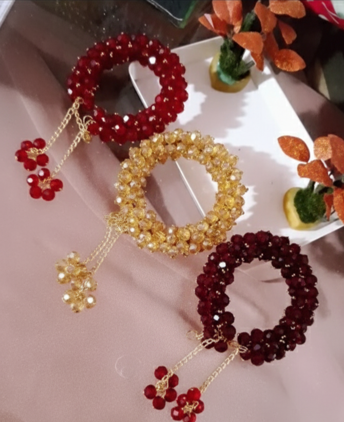 Beaded gajras, Gajras for wedding 