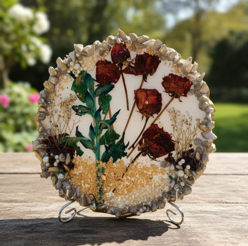 Resin Dried Flowers Preserved Frame