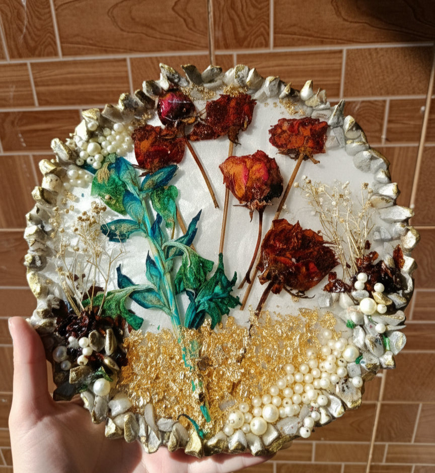Resin Dried Flowers Preserved Frame