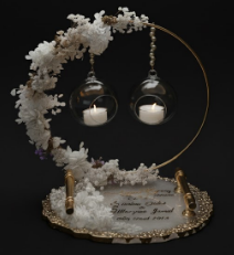 Resin engagement ring white 