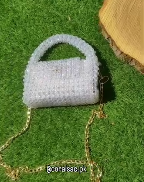 Shiny Crystal Beautiful beaded bags, handcrafted, handbag, Purse