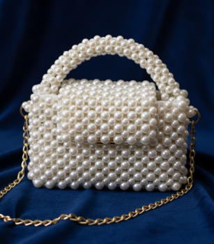 Pearl beaded bag 