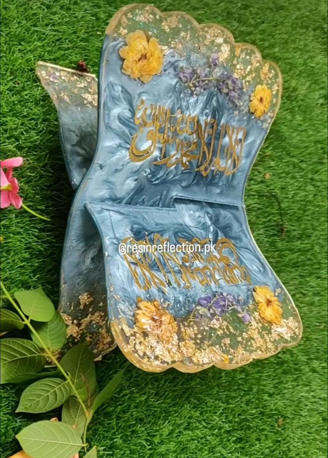 Resin Bridal Quran Set, Quran Rehal, Quran Box, Tasbeeh, Bookmark