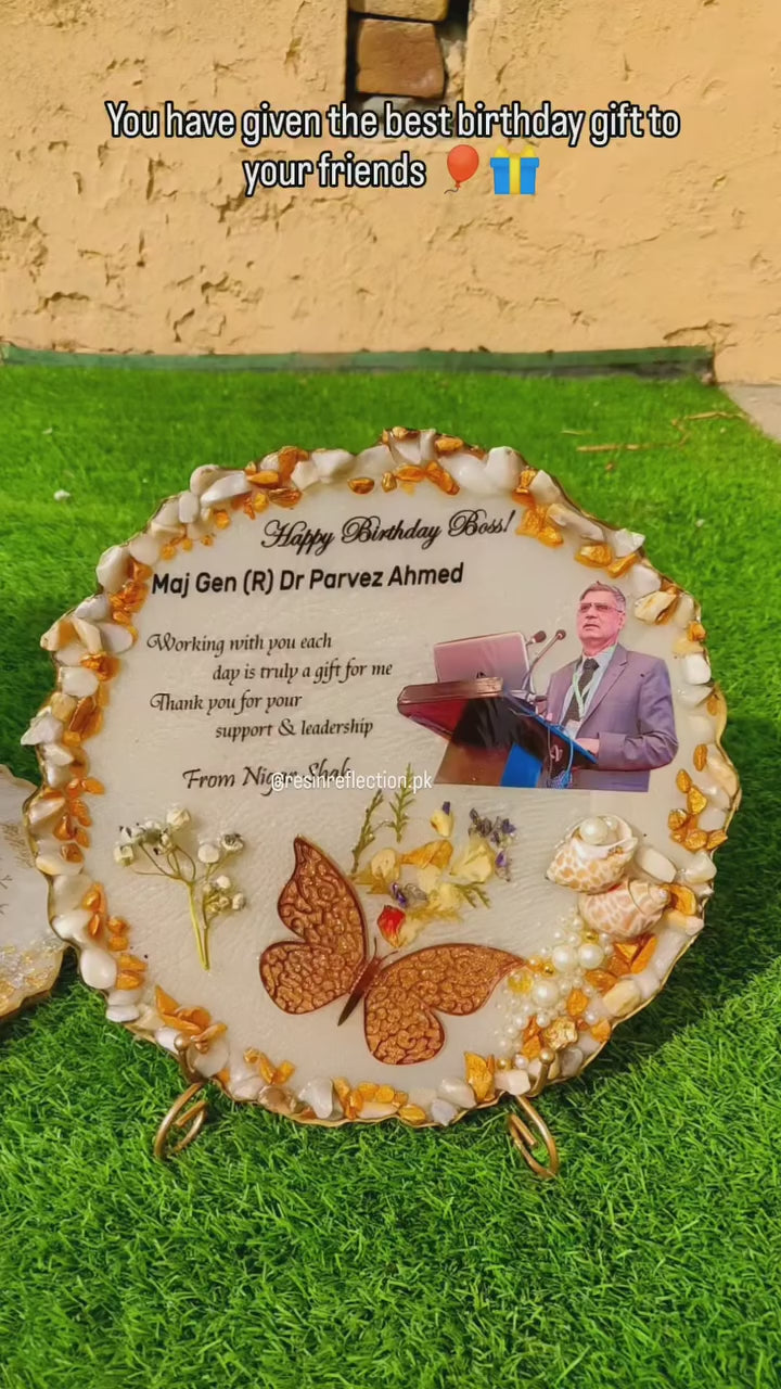 Resin Anniversary/Birthday Photo Frame