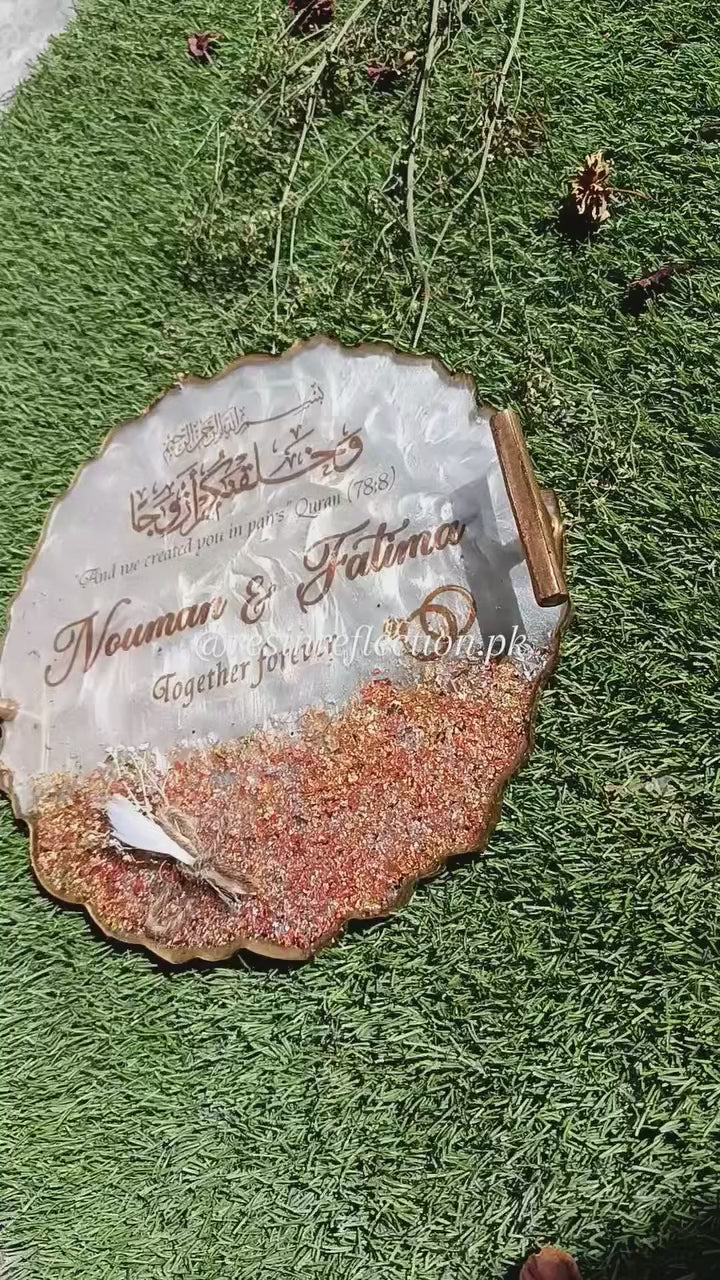 nikkah engagement tray