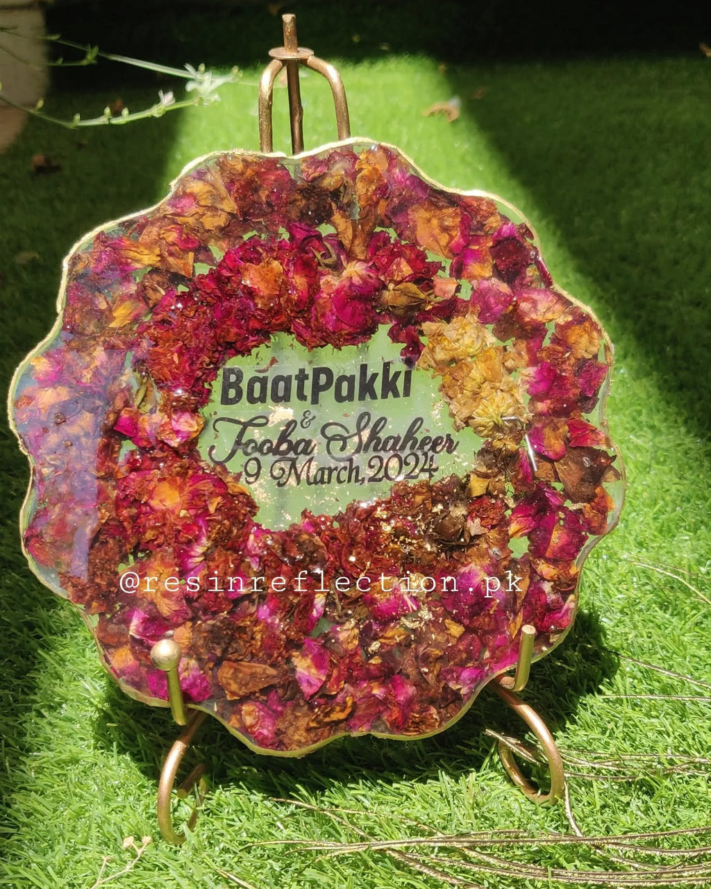 Resin Gajras/Flowers Preserved Frame