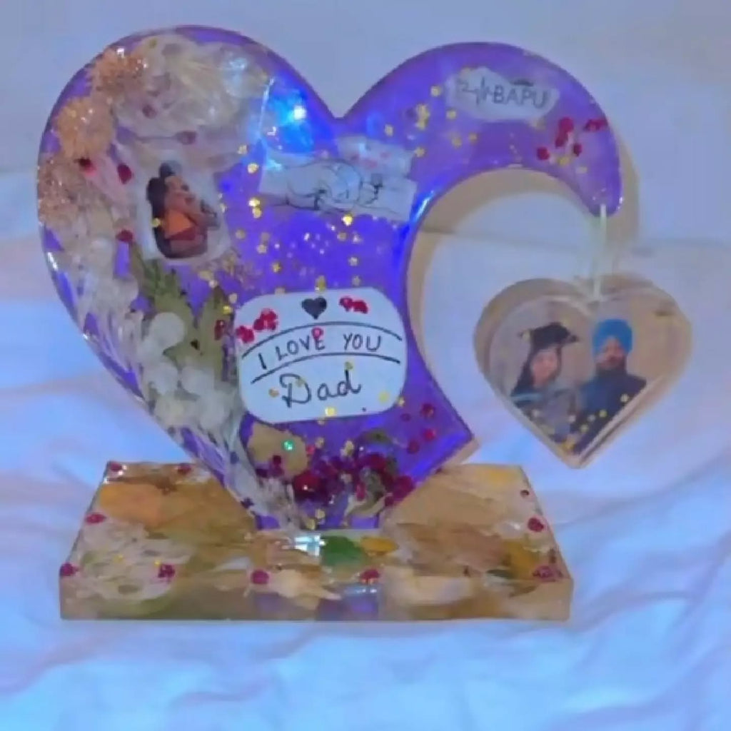 Heart Shape Different Variants Resin Anniversary/Birthday/Baby Items Photo Frame