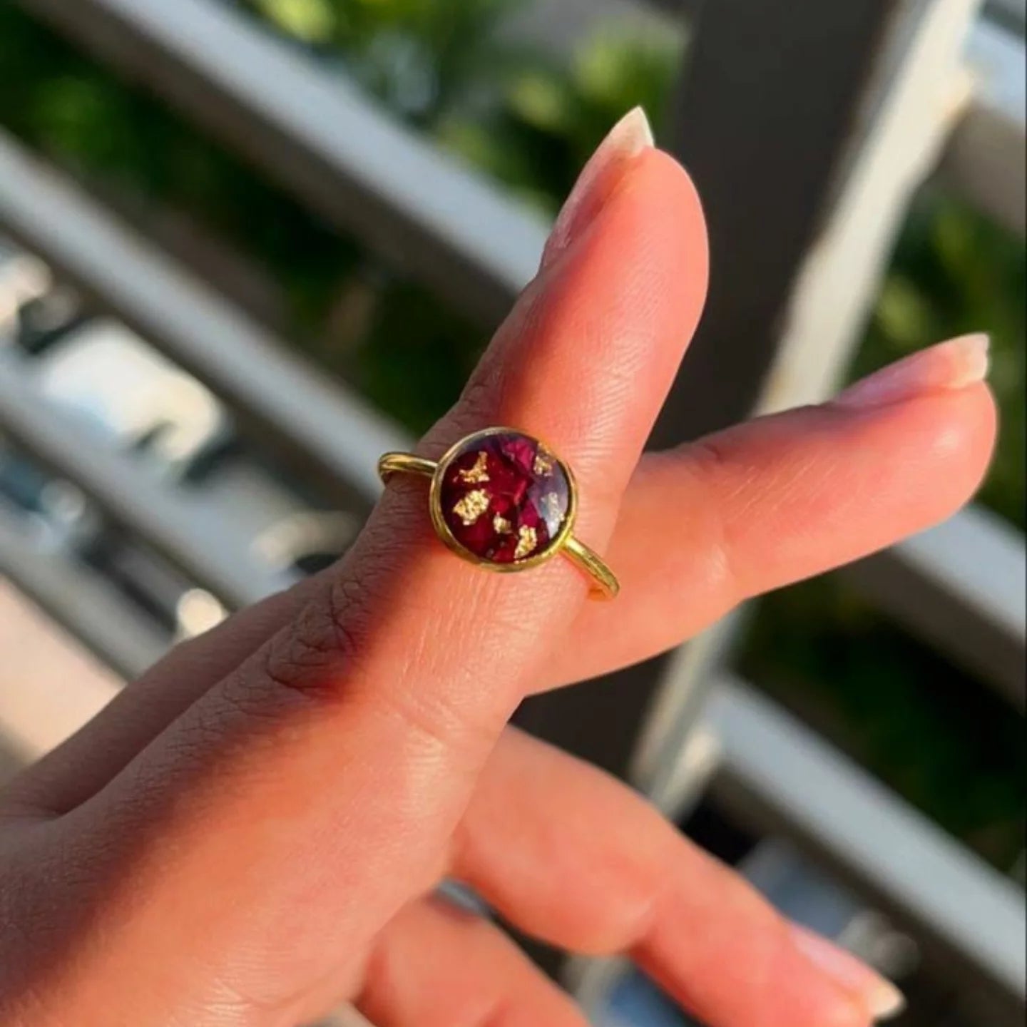 Stainless Steel Ring Preserve What You Love — Forever in Resin Art Frame/jewelry