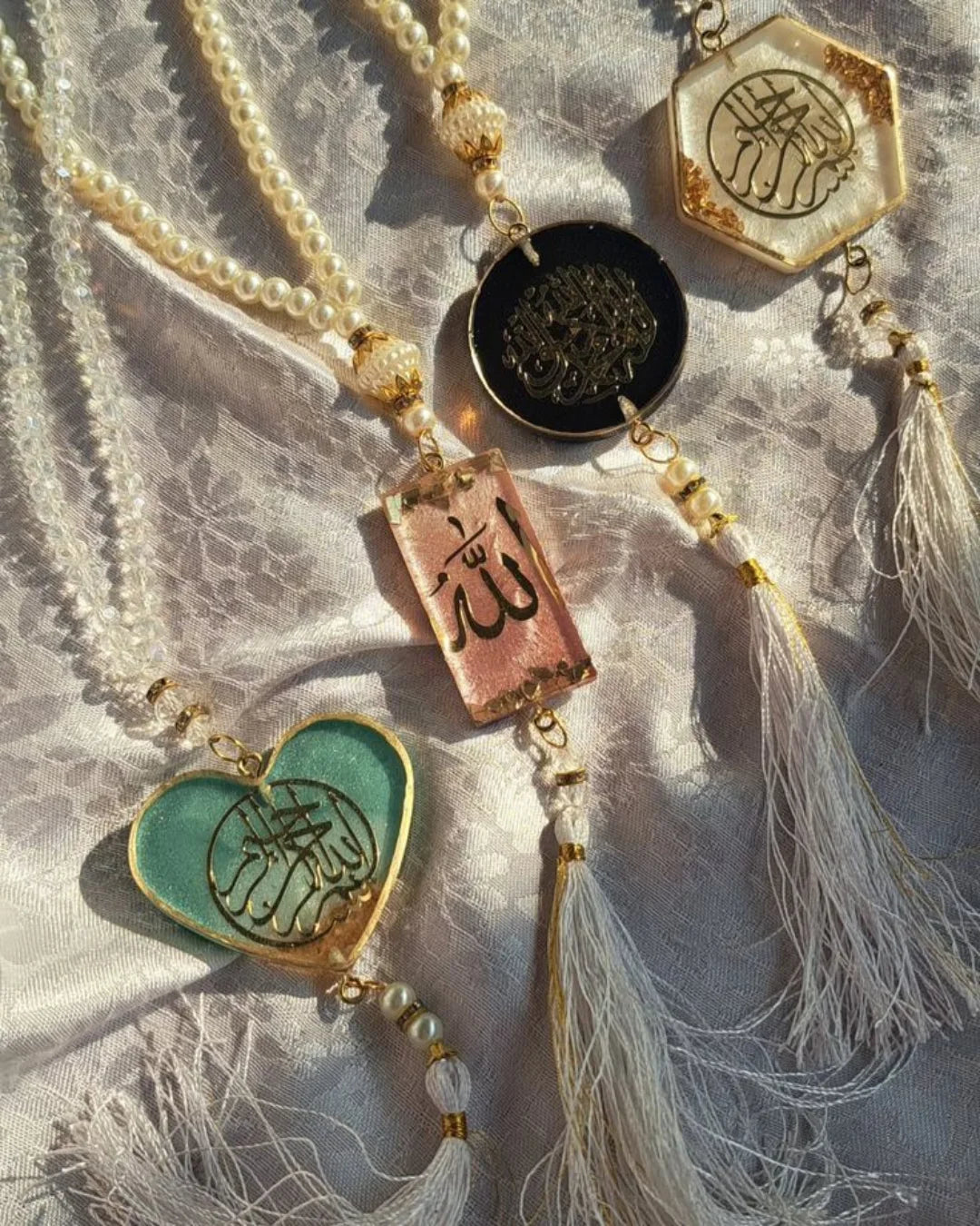 Resin Tasbeeh multi color, shiny elegant resin