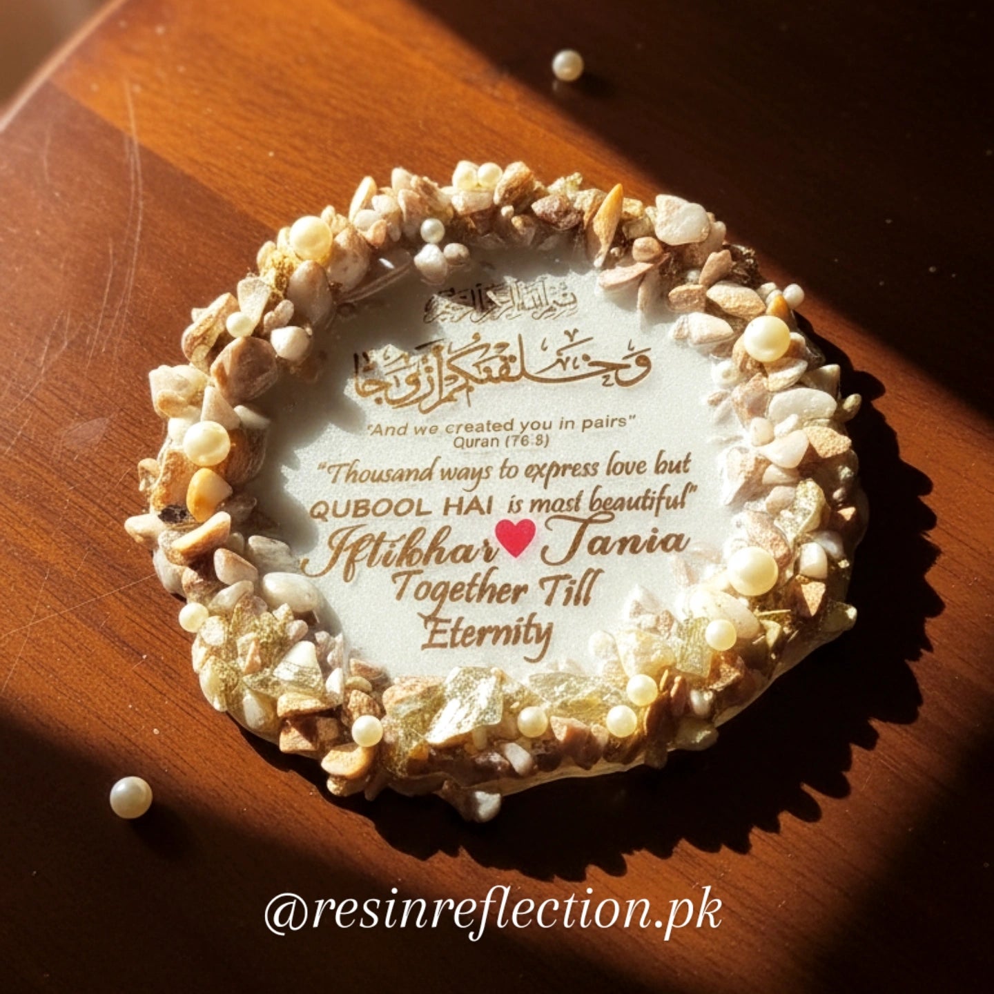 Resin 5 inch 6 inch Plaque, For giveaway, Gifting, Return Gifts